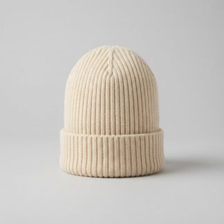 Gift Ecru Lambswool Beanie