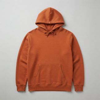 Winter Rust Brushed Fleece Pocket Hoodie