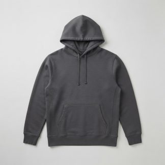 Logo Charcoal French Terry Pullover Hoodie